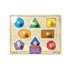 Melissa & Doug Deluxe Jumbo Knob Wooden Puzzle - Geometric