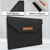 AfitLulu 11/13 Inch Laptop Sleeve Felt Laptop Case with Multiple