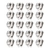 20Pcs D Ring Rivets 360 Rotatable Studs with Screw for