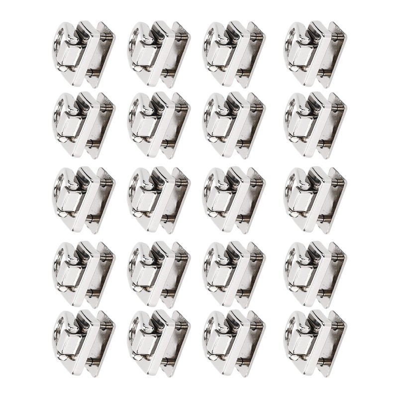 20Pcs D Ring Rivets 360 Rotatable Studs with Screw for