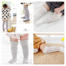 RICISUNG Baby Leg Warmers, Knee Pads, 3 Pairs Set, Soft, Organic Cotton, Ankle Warmers, Baby Clothes, Cotton, Breathable, Anti-chafing, Thermal, Cold Protection, Cooling Protection, One Size Fits