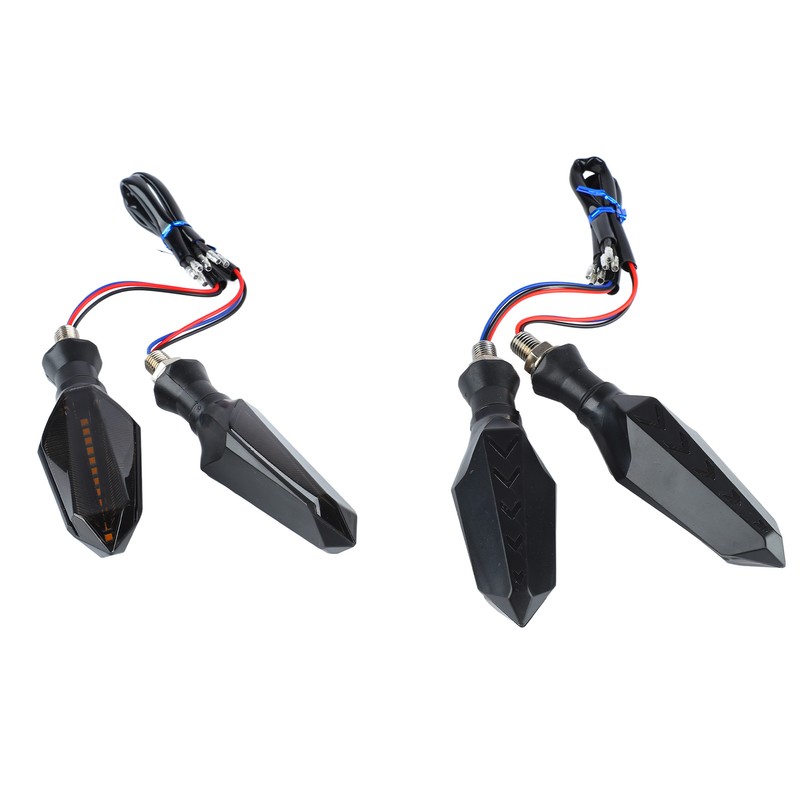 4Pcs Motorcycle Turn Signal Light 12LED 12V Universal Sequential Indicator