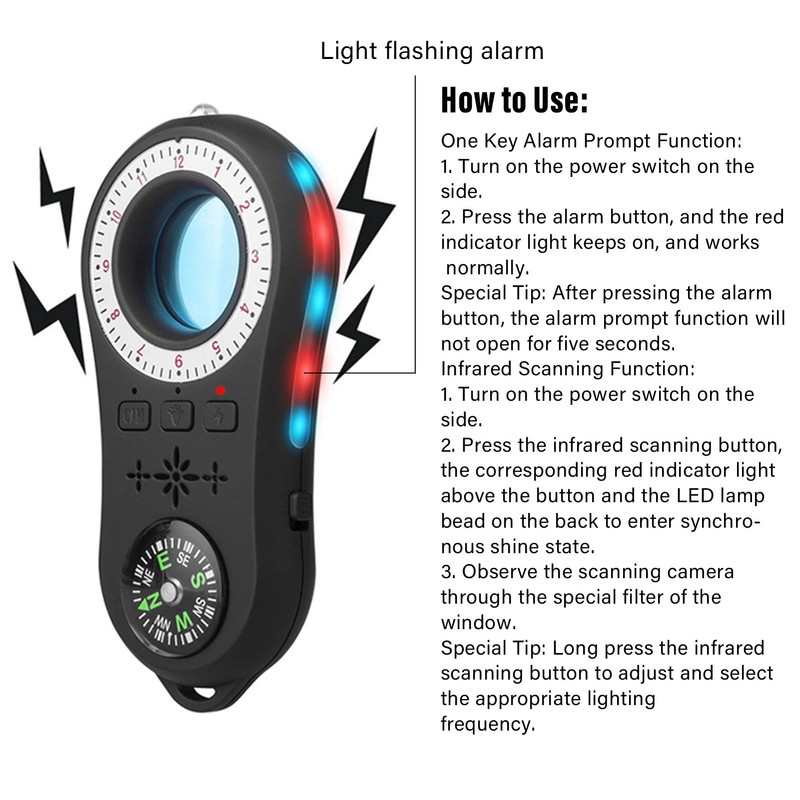 Infrared Camera Detector Portable Wireless Lens GPS Finer Scanner S100