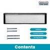 Keypak 10" (27cm) Door Letter Box - Adjustable Letterbox for