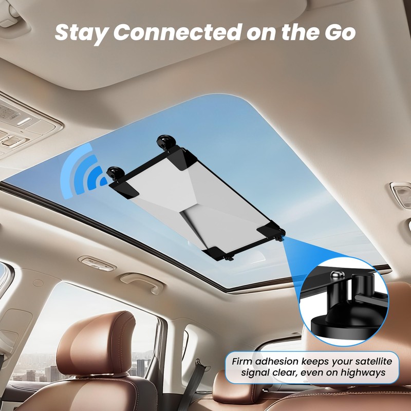 Starlink Gen 3 Car Suction Cup Mount, Secure Mounting Kit