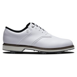 FootJoy Men's FJ Originals Golf Shoe, White/White, 13 Wide