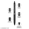 uni-ball 207 Plus+ Retractable Gel Pens 12 Pack in Black