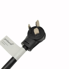 Parkworld 62589 3-Prong Range Splitter Cord, NEMA 10-50P to 6-20R (T-Blade Also for 6-15R) Dual Outlet (3 Feet)