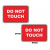15-Pack - Do Not Touch Safety Vinyl Sign Stickers -