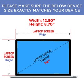 Artemis Shields Matte Anti Glare Premium Screen Protector For ASUS ROG Zephyrus G14 14 Inch Laptop GA401QH-211.ZG14BL 2 Pack