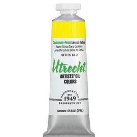 Utrecht Artists' Oil Paint - Cadmium-Free Lemon Yellow, 37 ml
