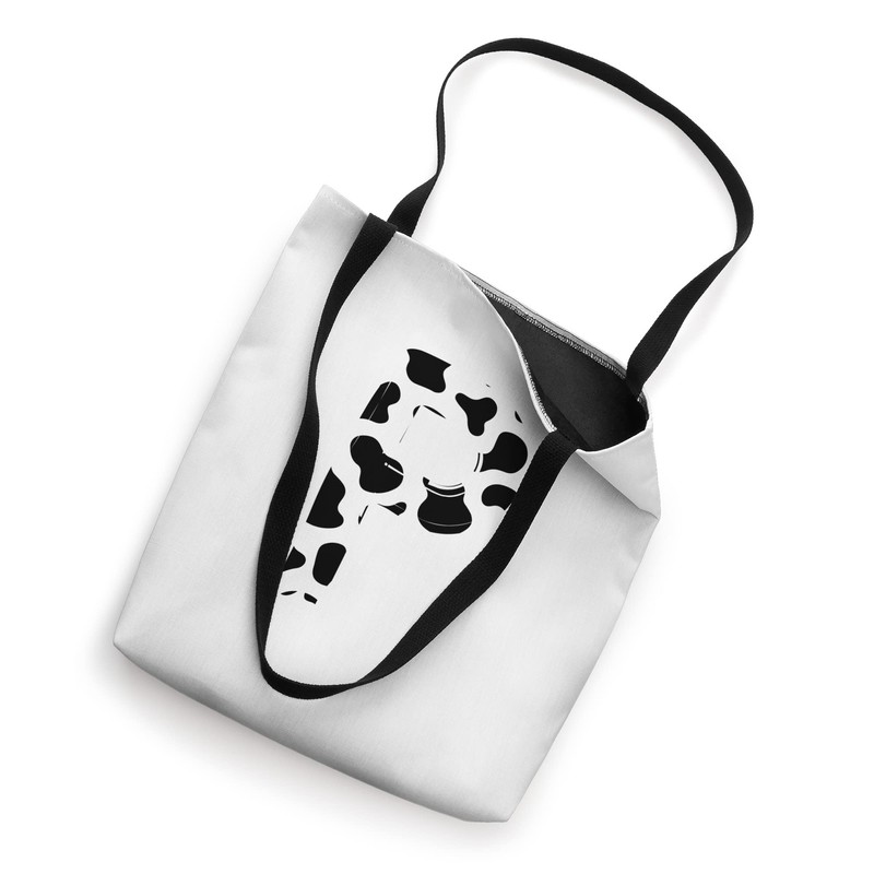 Creative Bold Marker Letter P - Cow Pattern Design Tote