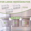 Yatmung 2 Pack Extra-Large Deli Drawer Organizer for Refrigerator Pull