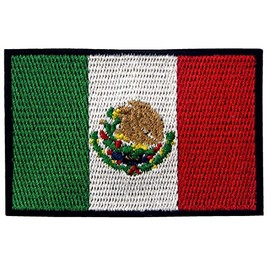 Stick Mexico Flag Embroidered Iron on/Sew on Patch