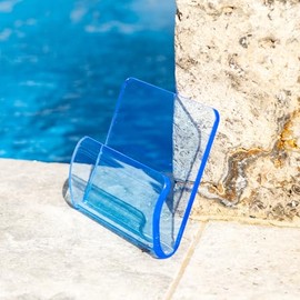 Modern Acrylic Pool Handhold - Easy Installation, ISPSC Compliant, Multiple Colors & Transparent Options (Light Blue)
