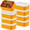 Nuogo 8 Pcs 1 Cup Silicone Freezer Containers with Lid