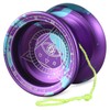 2pcs Competitive Yoyo Aluminum Alloy Yoyo Ball with Strings and