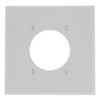 Leviton Flush Mount 2 Gang Wallplate White-609070, 80526-W, White