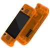 eXtremeRate Clear Orange Custom Faceplate Back Plate Shell for Steam
