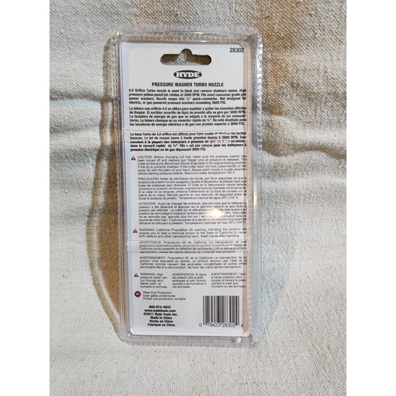 Hyde Power Washer Nozzle Nozzle 4.0 For 1/4" Quick Connector