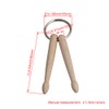 Homeswitch Wood Drum sticks Percussion Key Ring Chain Keyrings Mini