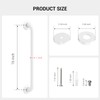 16 Inch Grab Bars for Wall White, Safety Shower Grab