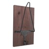 Motorcycle Helmet Rack with Jacket Hook Wood and Iron Wall