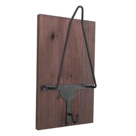 Motorcycle Helmet Rack with Jacket Hook Wood and Iron Wall Helmet Display Stand for Motorcycle Bike Baseball Helmet