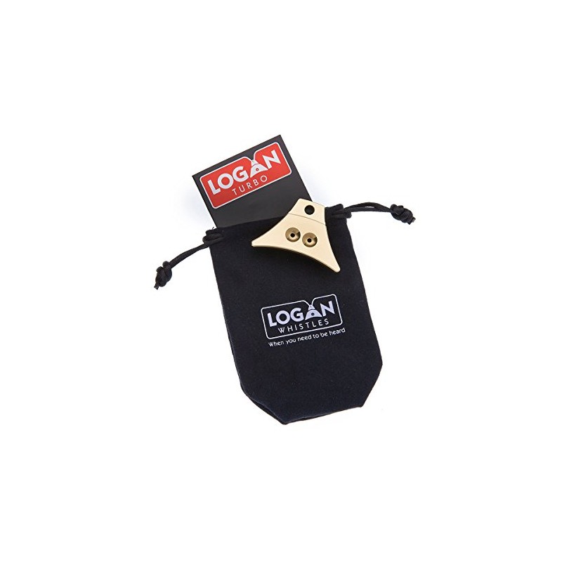Logan Turbo Solid Brass Shepherd Whistle (Whistle Only)