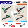 CARVALAX 90° Ratcheting Pipe Tube Bender Set: 1/4" to 7/8"