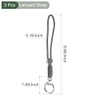 YOKIVE 3 Pcs Paracord Lanyard with Clasps, Wrist Keychain Cord