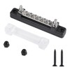6 Terminal Single-row Bus Bar 150A BusBar Block with Cover,