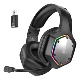 Auriculares Inalámbricos Para Juegos Eksa De 2,4 Ghz Rgb Con