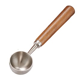 15ml Coffee Measuring Scoop Spoon, Stainless Steel Coffee Bean Scoop for Ground Coffee, Tablespoon with Nature Walnut Handle