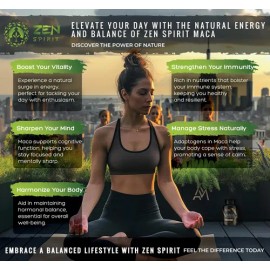 Zen Spirit Maca En Polvo Orgánica 8oz