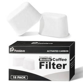 18-Pack Charcoal Water Filters Compatible with Breville BWF100 Machines, Breville Espresso Machine Water Filter Replacements