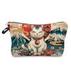 Livel lhood Fortune Cat Makeup Bag Cute Small Organizer Zipper