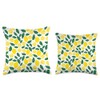Citrus Lemon Patterns Zesty Lemon Bliss Pattern Throw Pillow, 16x16,