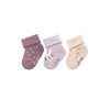 Sterntaler Girls' Baby Socks 3 Pairs Geese, Mauve