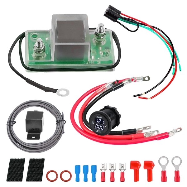 BRGD Dual Battery Isolator Kit, 12 Volt 140Amp Automatic Dual