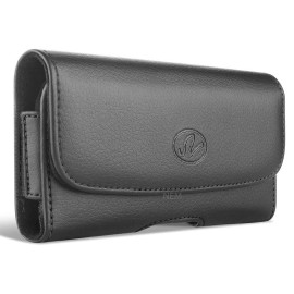Generic Horizontal PU Leather Holster With Belt Clip & Loops Case Pouch For Gionee P2