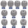FishTrip Solid Rings Fishing 50Pcs - Stainless Steel Ring for