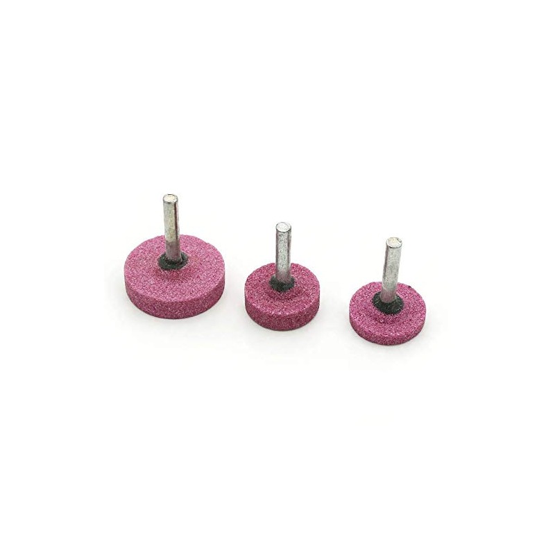10 x Pink Grinding Wheels 6mm T-Shaped Shank, 25mm /
