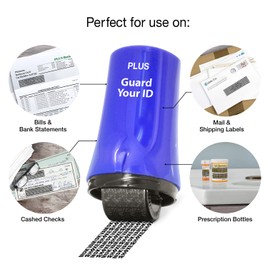 Identity Theft Prevention and Personal Privacy Protection Advanced Roller by Guard Your ID, Xtra Mixed (Pink, Purple, Blue), Standard 3-Pack