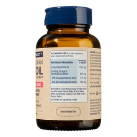 Wiley's Finest Wild Alaskan Fish Oil Prenatal DHA - 720mg EPA and DHA Omega-3s for Pregnant Women and Nursing Mothers - 60 Softgels (30 Prenatal Vitamin Servings)