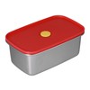 Lunch Box Red Non Pollution Good Sealing Lightweight Easily Clean