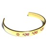 Brass Bracelet With Om Inscription - Chakra Alignment (Style-1)