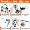 OFKPO 2 Pack Grab Bar Rail for Bathroom, 30cm Curved