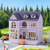 CUTEROOM Wooden Dollhouse Kit DIY Miniature House Easy Assembly for