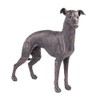 Large Greyhound Dog Painted Bronze Resin Sculpture - Pet Gifts